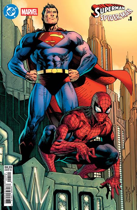 DC MARVEL SUPERMAN SPIDER-MAN #1 (ONE SHOT) CVR B JIM LEE CARD STOCK