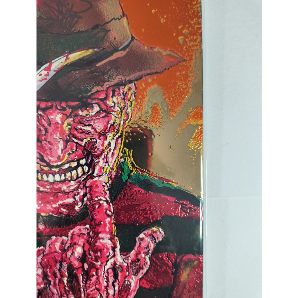 Dr Flaw Comix Presents On Fire - Embossed Foil Var Ltd 25 Freddy RZP SIGNED COA