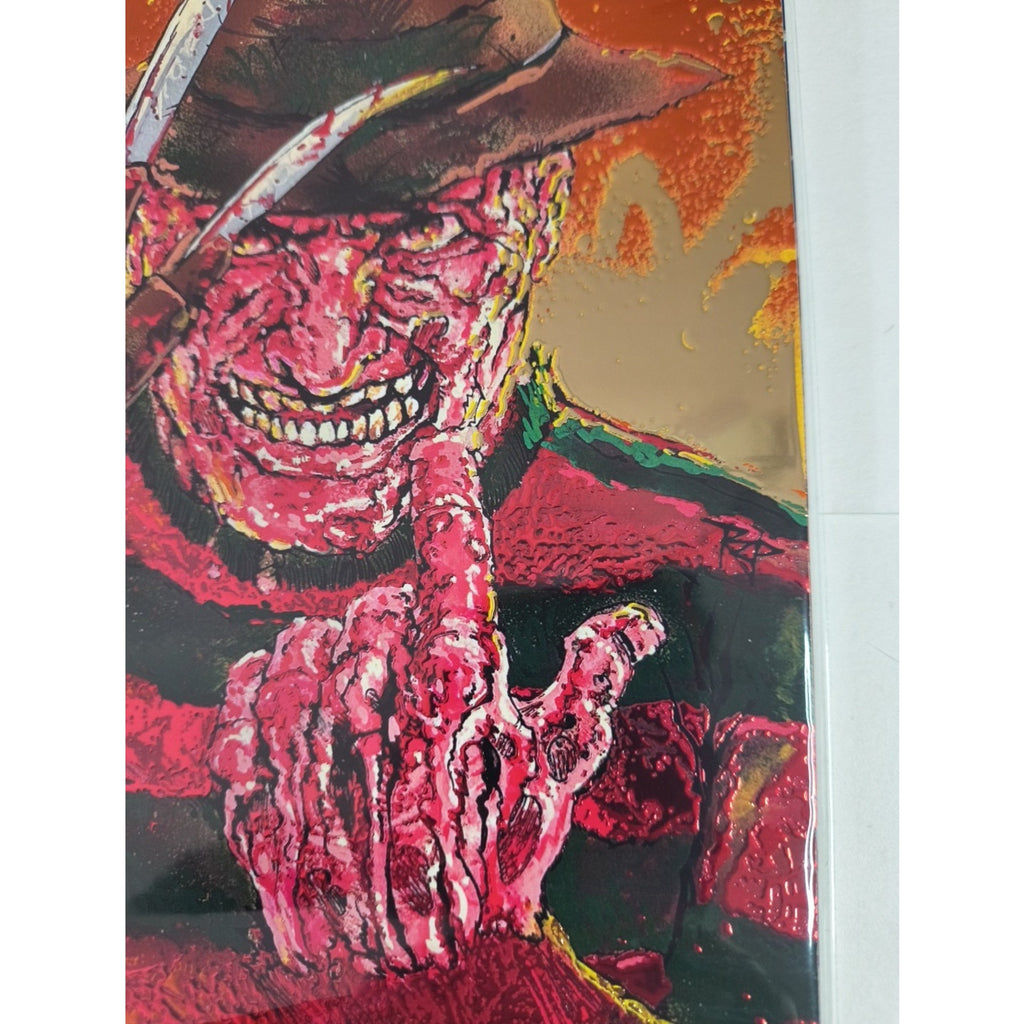 Dr Flaw Comix Presents On Fire - Embossed Foil Var Ltd 25 Freddy RZP SIGNED COA