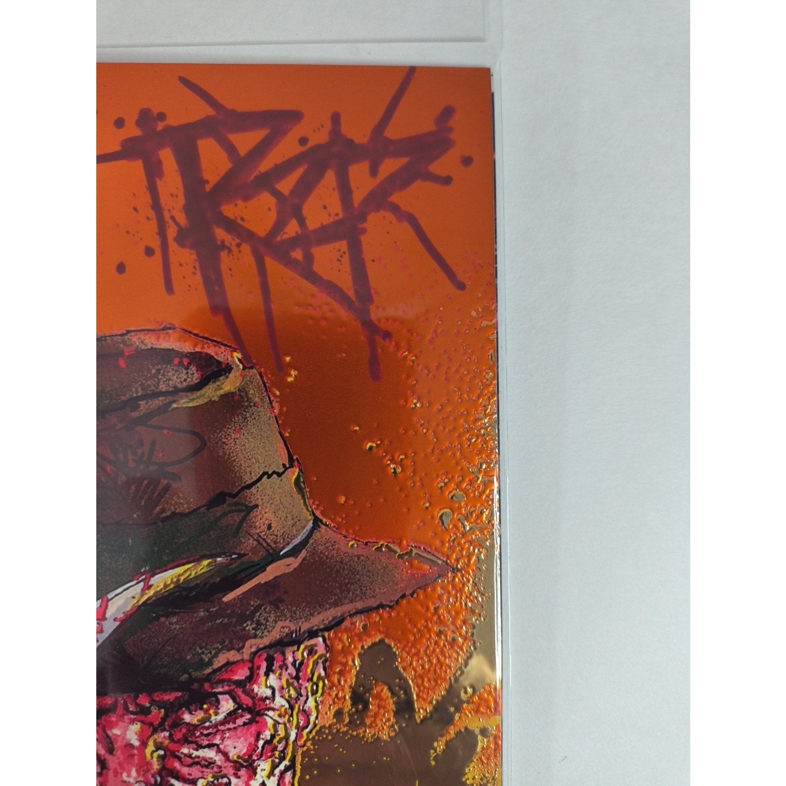Dr Flaw Comix Presents On Fire - Embossed Foil Var Ltd 25 Freddy RZP SIGNED COA