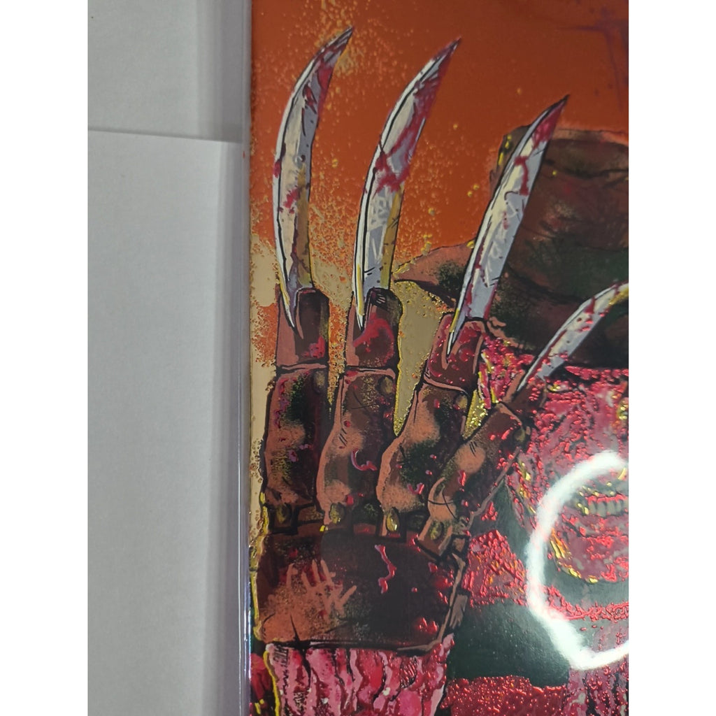 Dr Flaw Comix Presents On Fire - Embossed Foil Var Ltd 25 Freddy RZP SIGNED COA