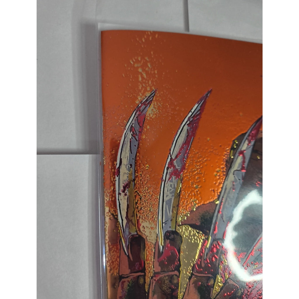 Dr Flaw Comix Presents On Fire - Embossed Foil Var Ltd 25 Freddy RZP SIGNED COA