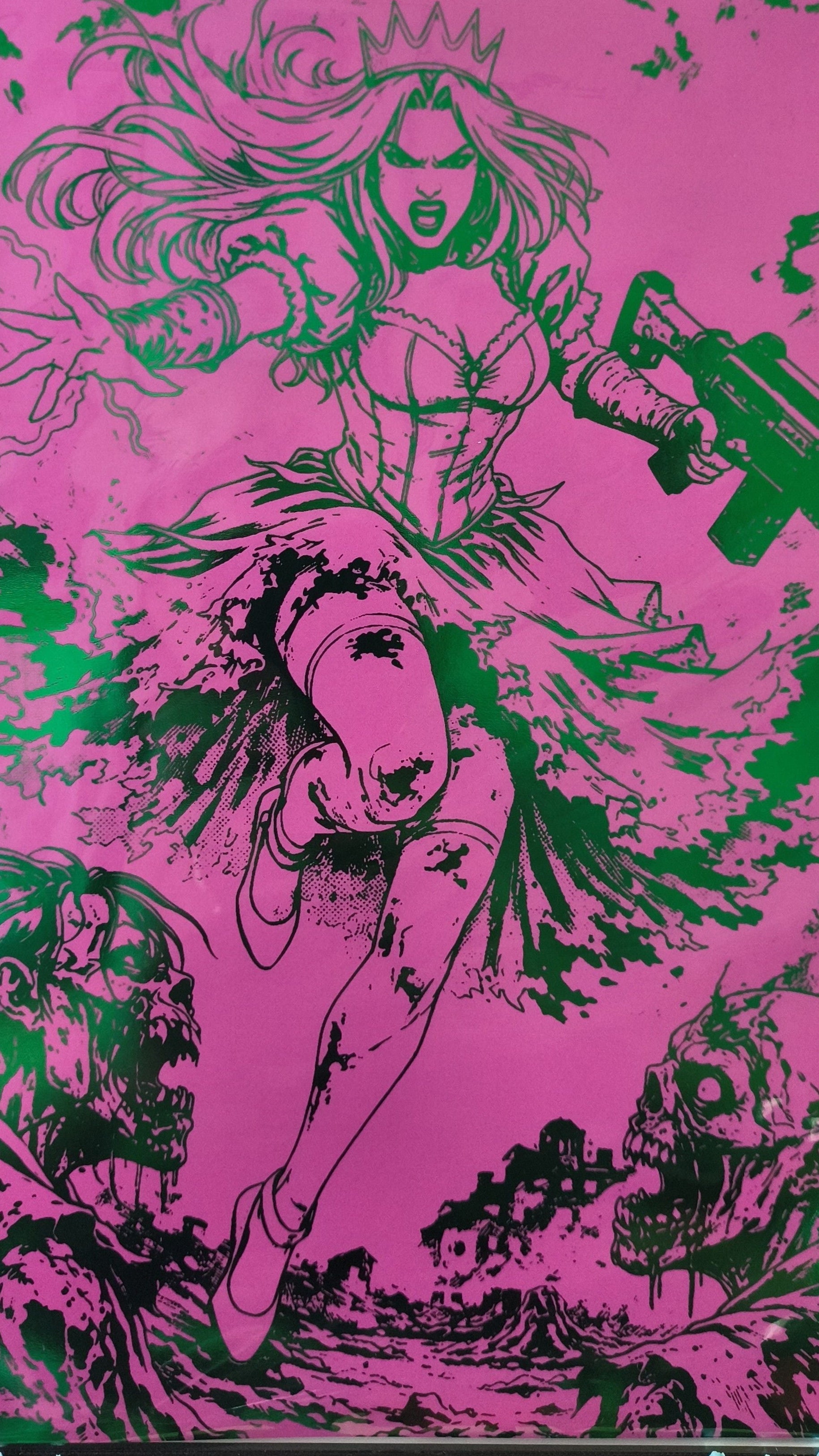 ENRAGED #1 PINK/EMERALD FOIL SOFT TOUCH (Copy)