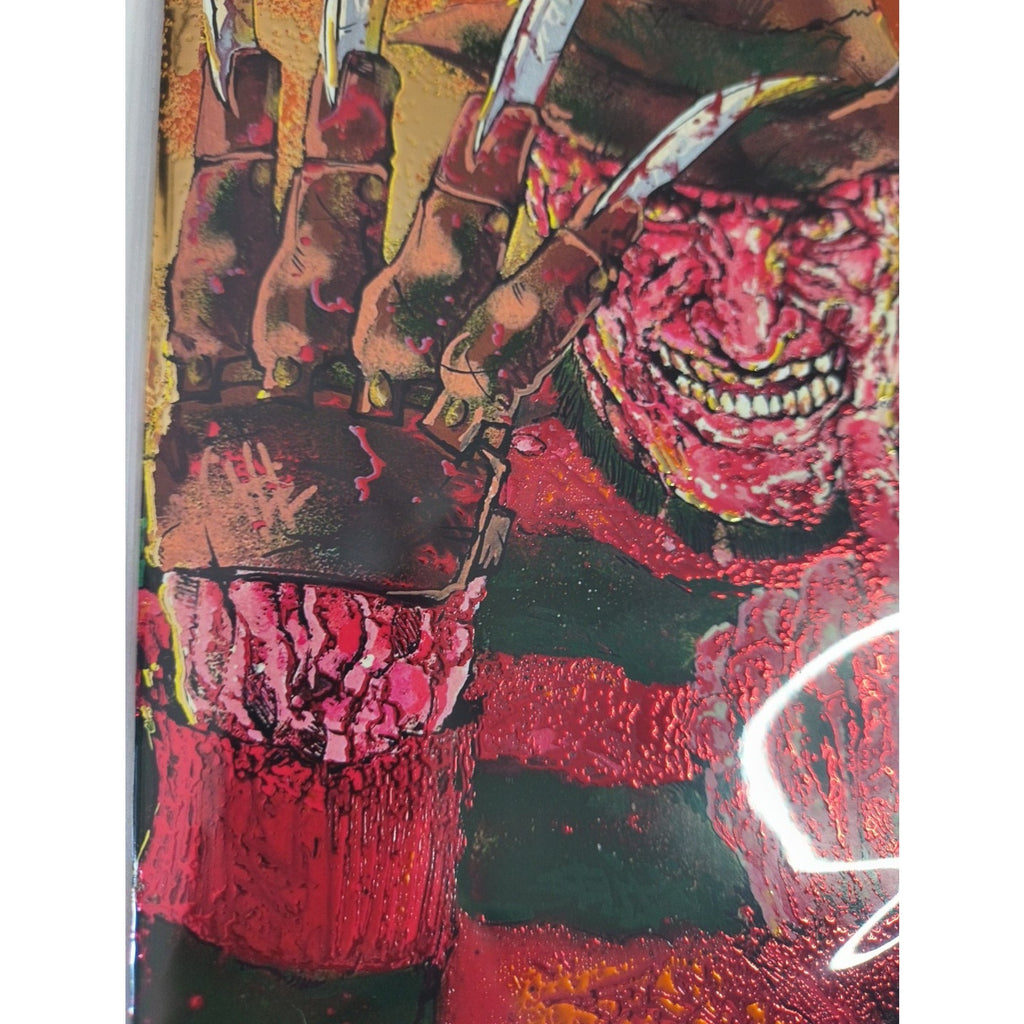 Dr Flaw Comix Presents On Fire - Embossed Foil Var Ltd 25 Freddy RZP SIGNED COA