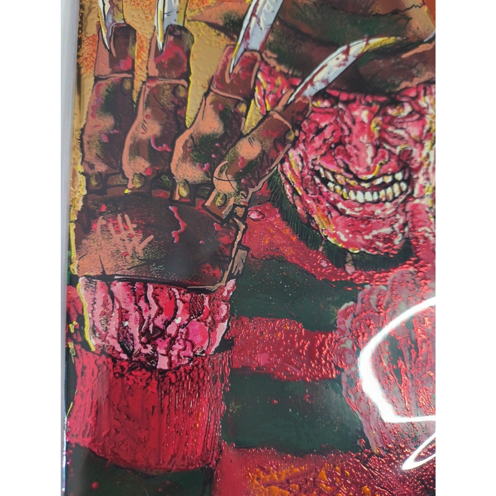 Dr Flaw Comix Presents On Fire - Embossed Foil Var Ltd 25 Freddy RZP SIGNED COA