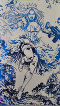 ENRAGED #1 WHITE/SAPHIRE FOIL SOFT TOUCH