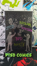 EMBOSSED METAL MENTAL HEALTH AWARENESS ARTBOOK BY ELLE PETROVICH 1/1