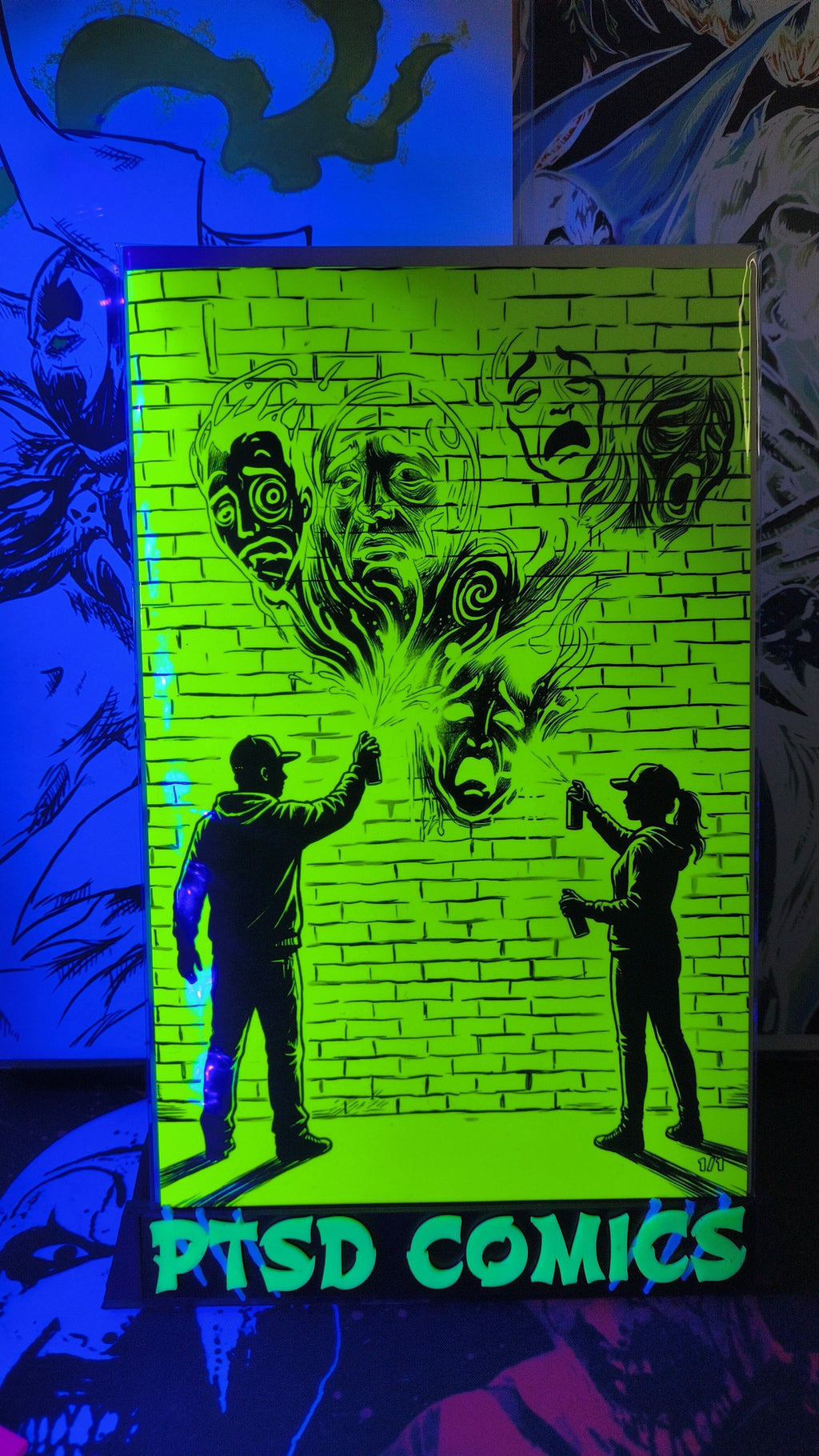 EXCLUSIVE MENTAL HEALTH AWARENESS ARTBOOK BY ELLE PETROVICH YELLOW GLOW 1/1