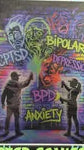 EMBOSSED METAL MENTAL HEALTH AWARENESS ARTBOOK BY ELLE PETROVICH C 1/1