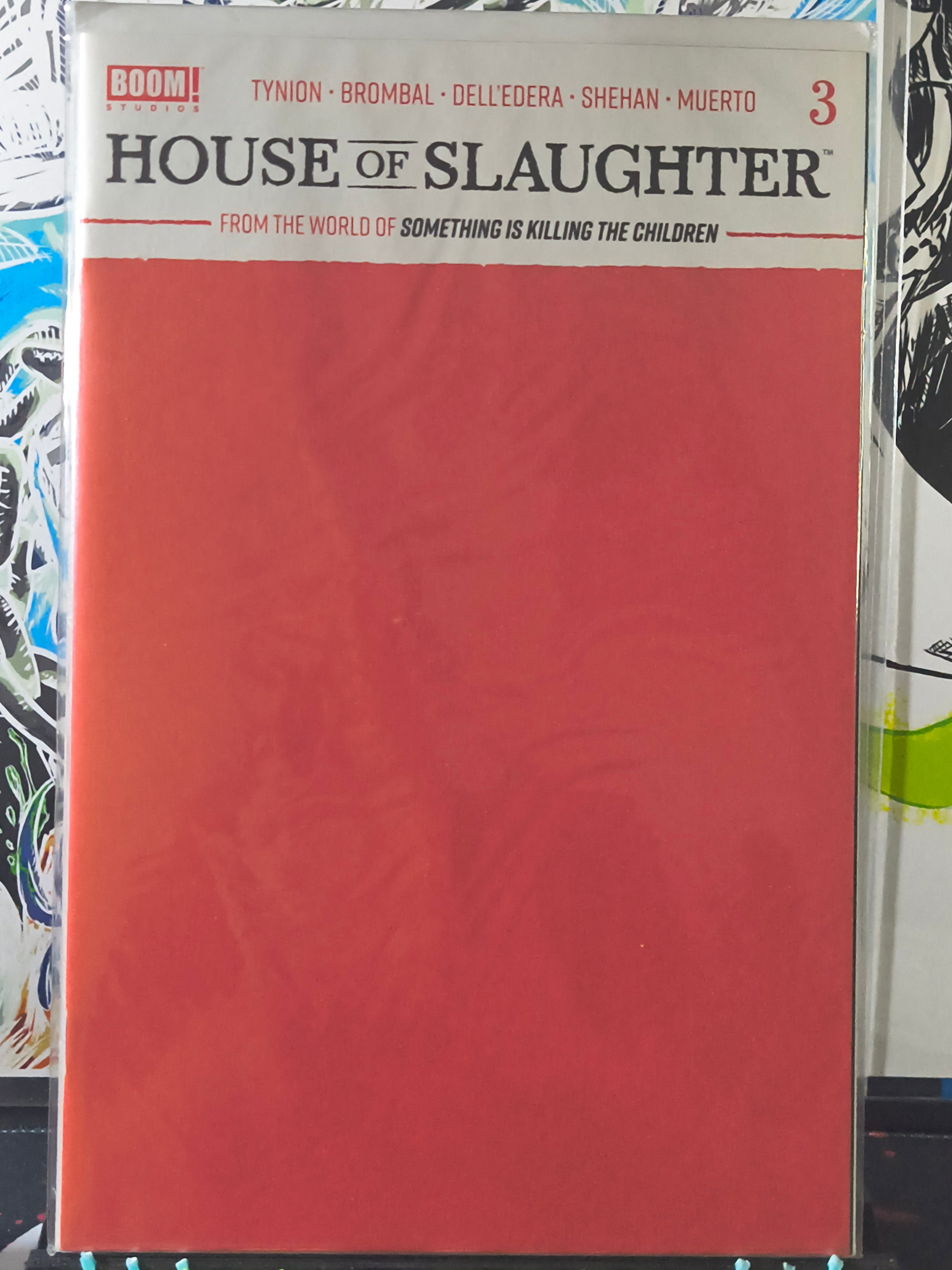 HOUSE OF SLAUGHTER #3 RED BLANK VARIANT