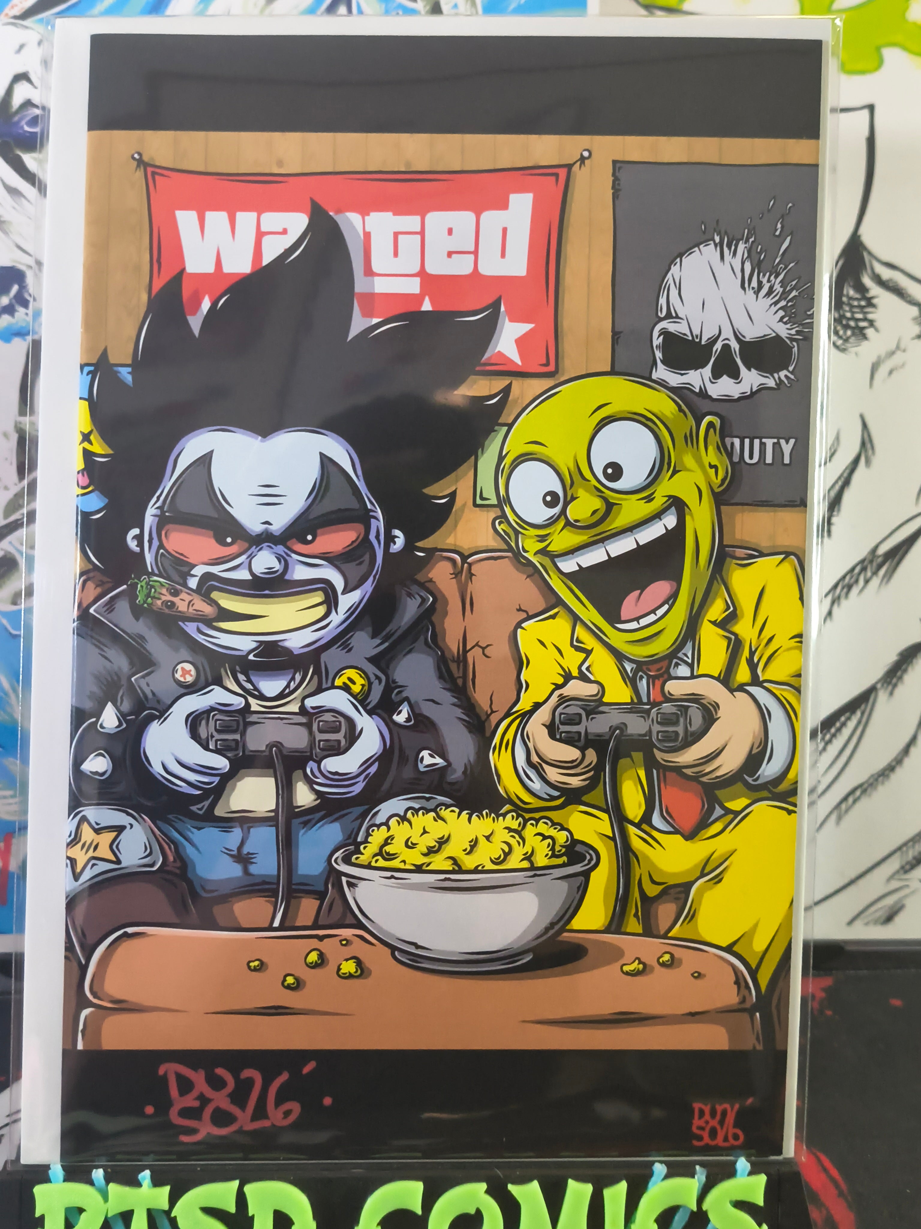 ANDY DUSO LOBO AND THE MASK ARTBOOK PAPER SIGNED