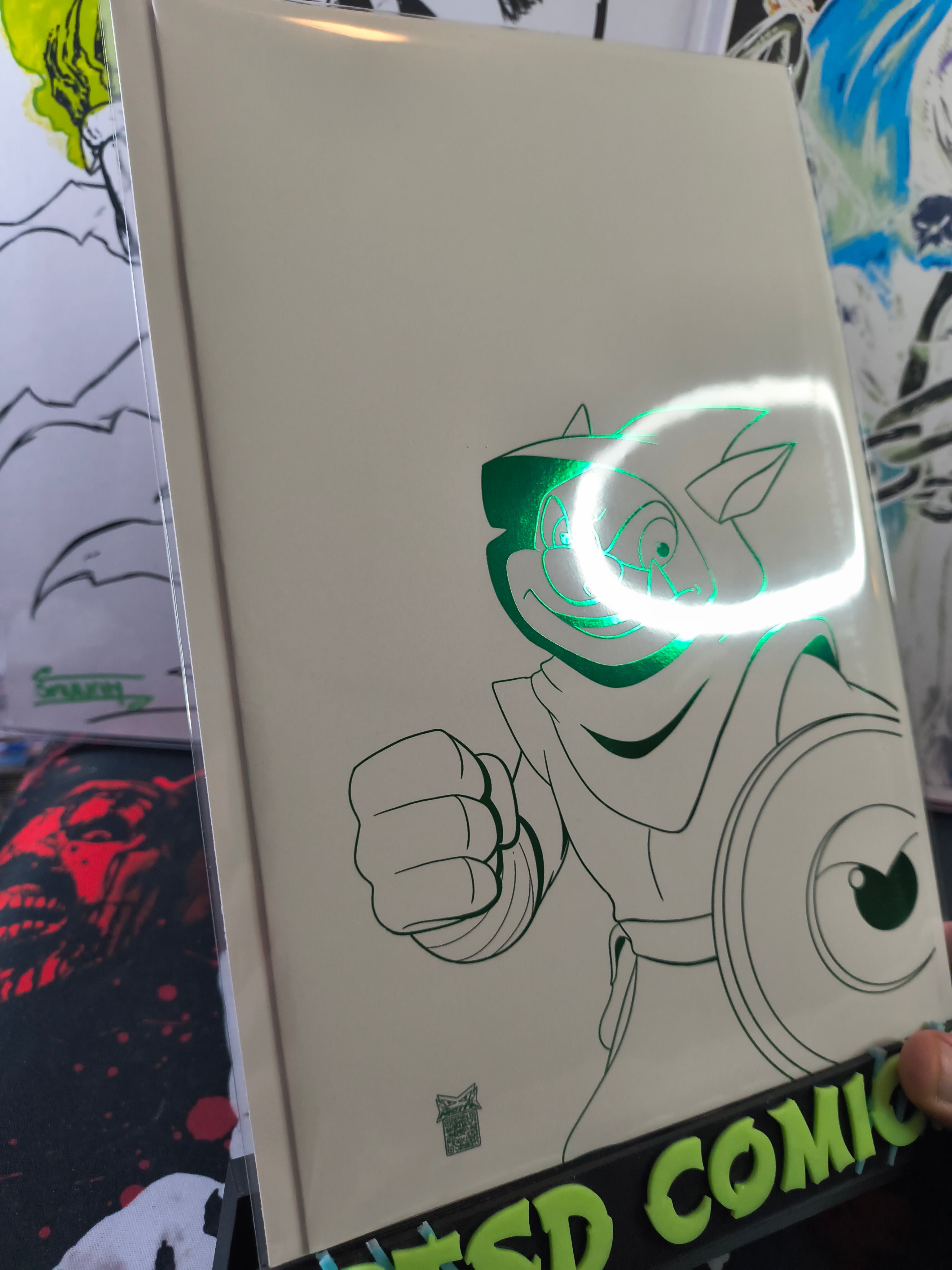 ADRIAN NICITA ARTIST SKETCHBOOK D'ORC WHITE/GREEN SOFT TOUCH FOIL LMT 10
