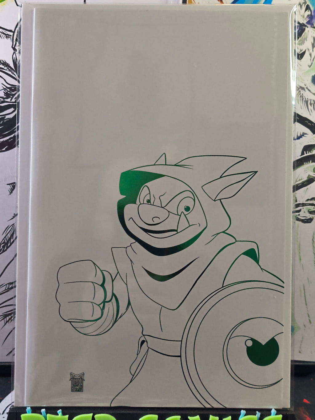ADRIAN NICITA ARTIST SKETCHBOOK D'ORC WHITE/GREEN SOFT TOUCH FOIL LMT 10
