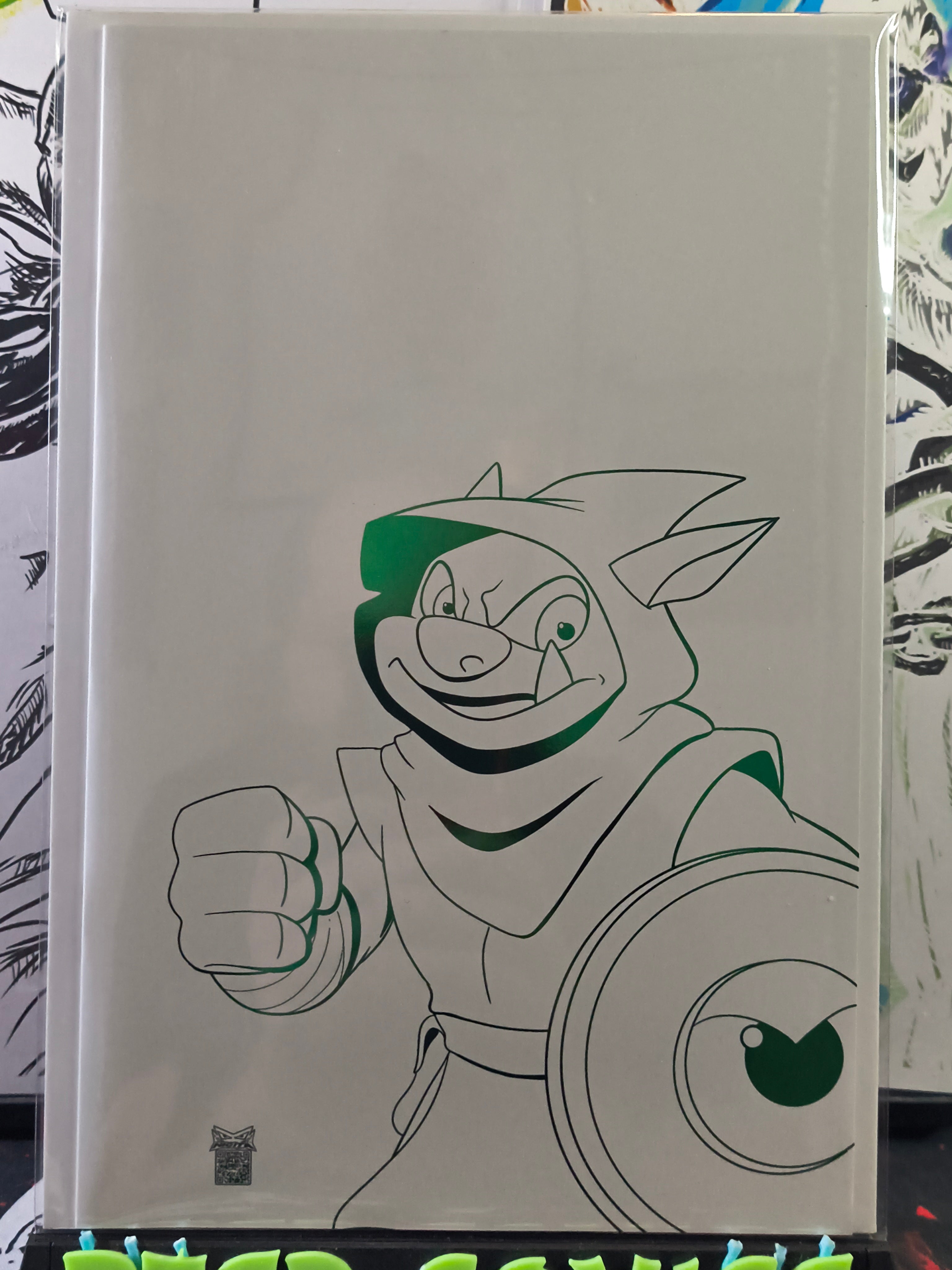 ADRIAN NICITA ARTIST SKETCHBOOK D'ORC WHITE/GREEN SOFT TOUCH FOIL LMT 10