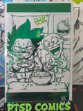 ANDY DUSO LOBO AND THE MASK ARTBOOK GREEN SPOT FOIL SOFT TOUCH SIGNED