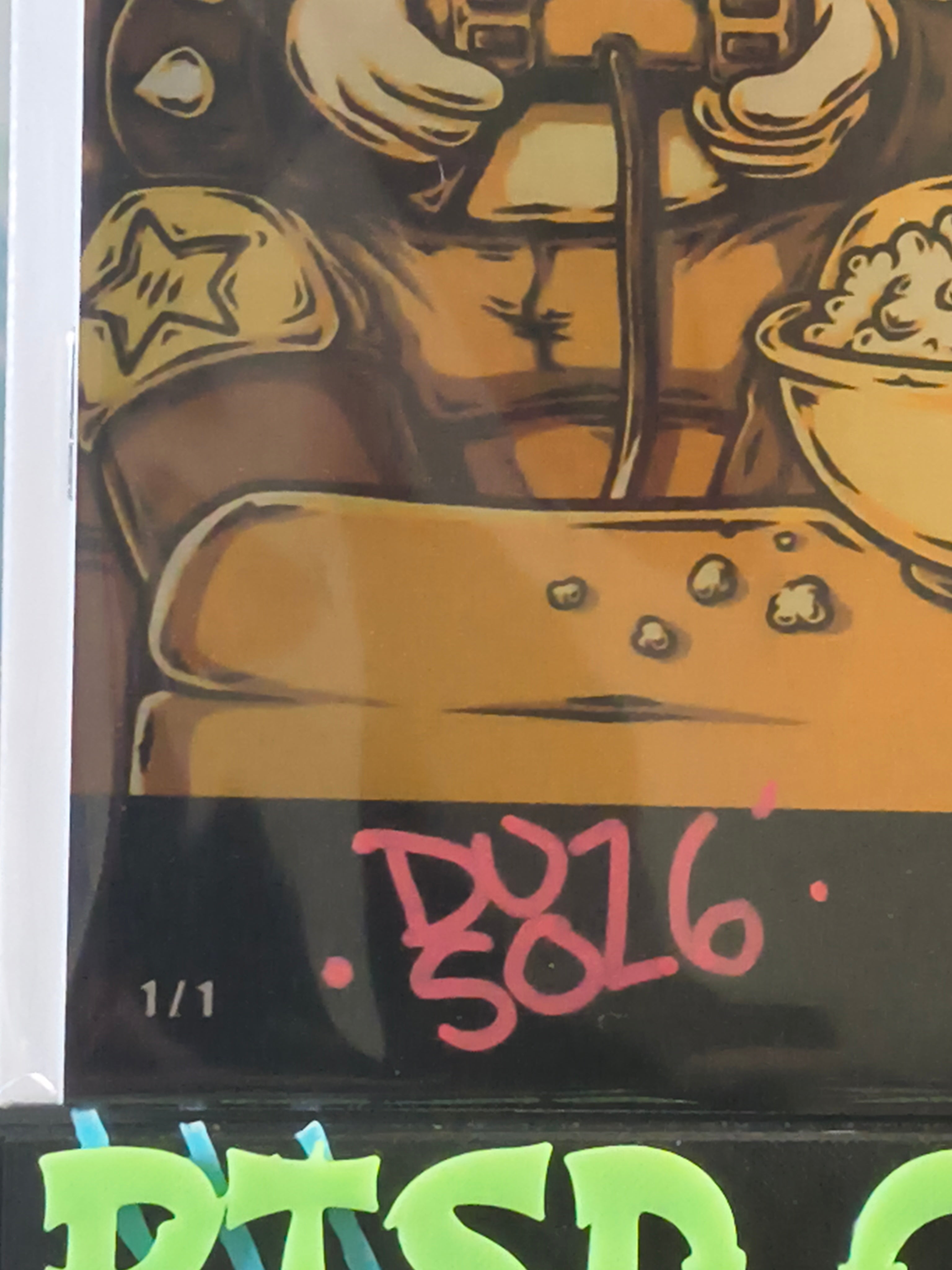 Andy Duso LOBO AND THE MASK ARTBOOK 1/1 GOLD METAL SIGNED
