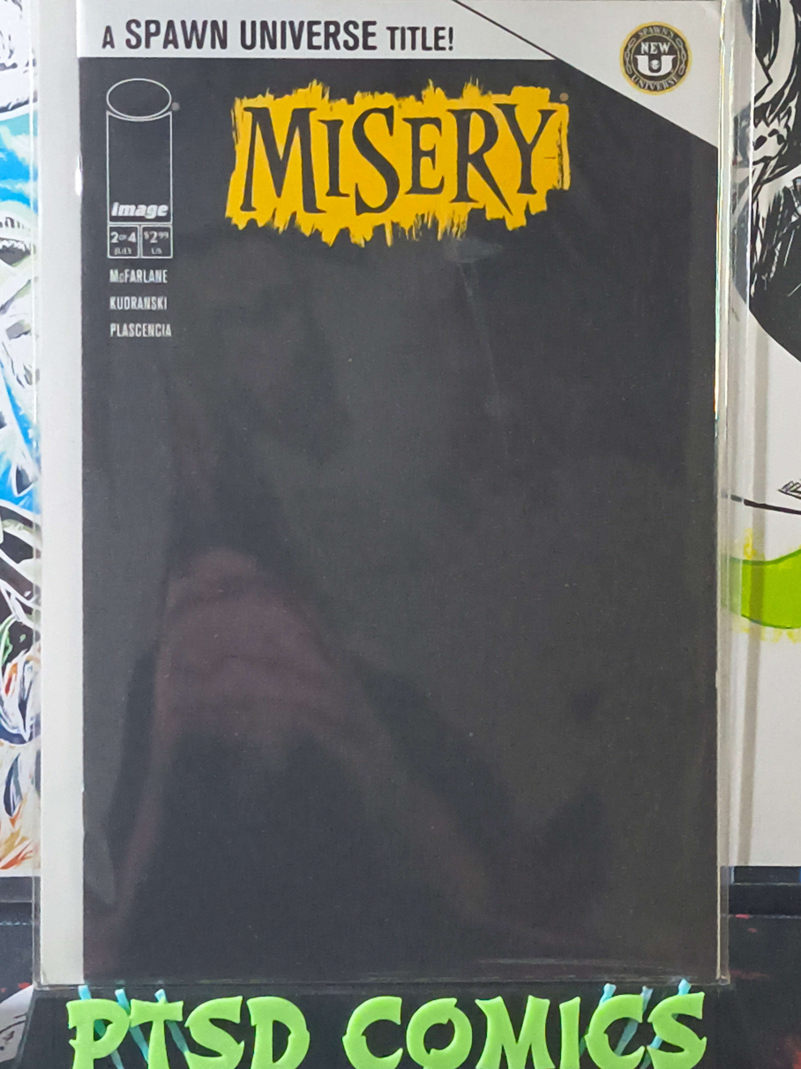 MISERY #2B BLACK BLANK VARIANT