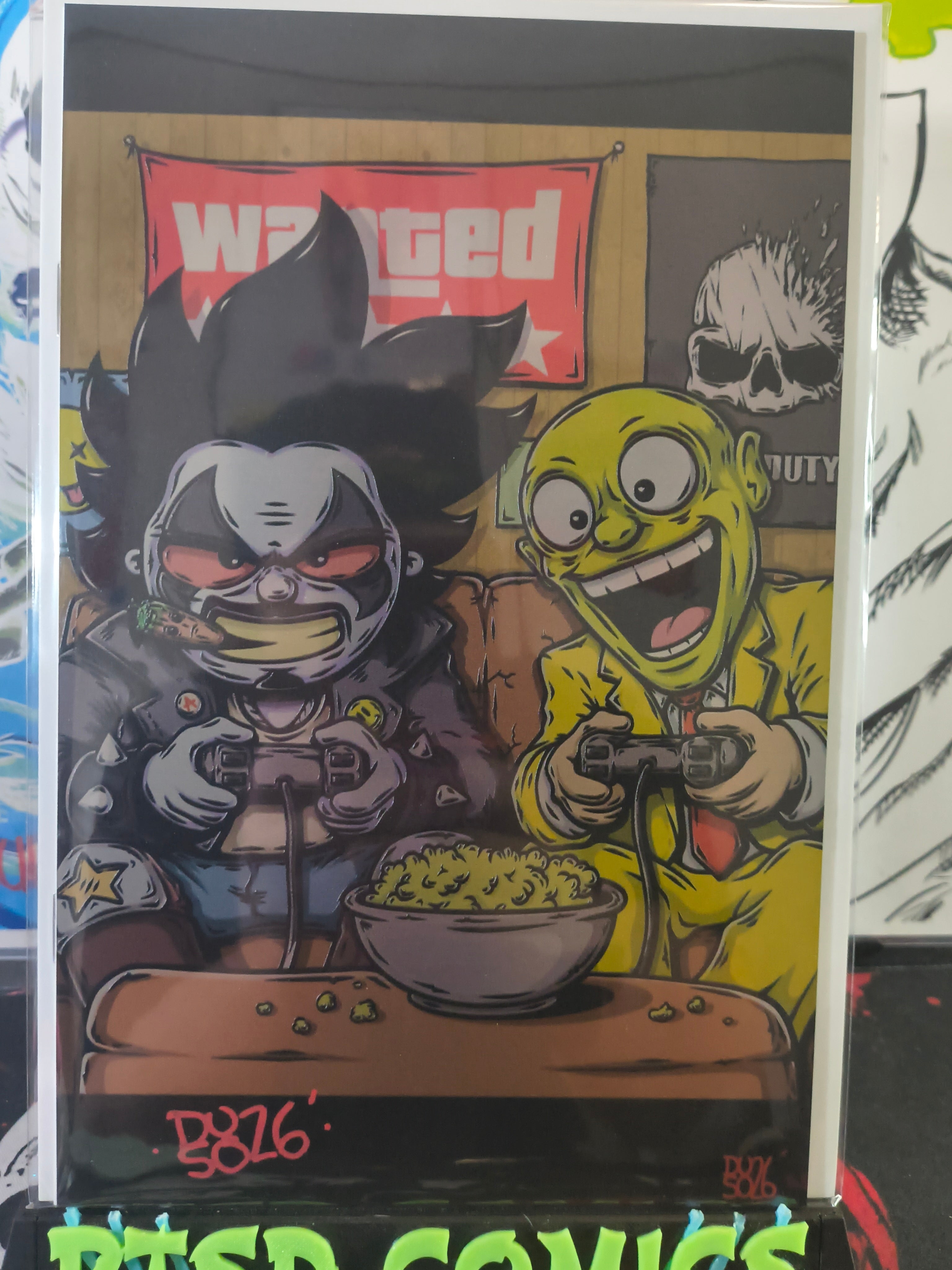 ANDY DUSO LOBO AND THE MASK ARTBOOK EMBOSSED METAL SIGNED